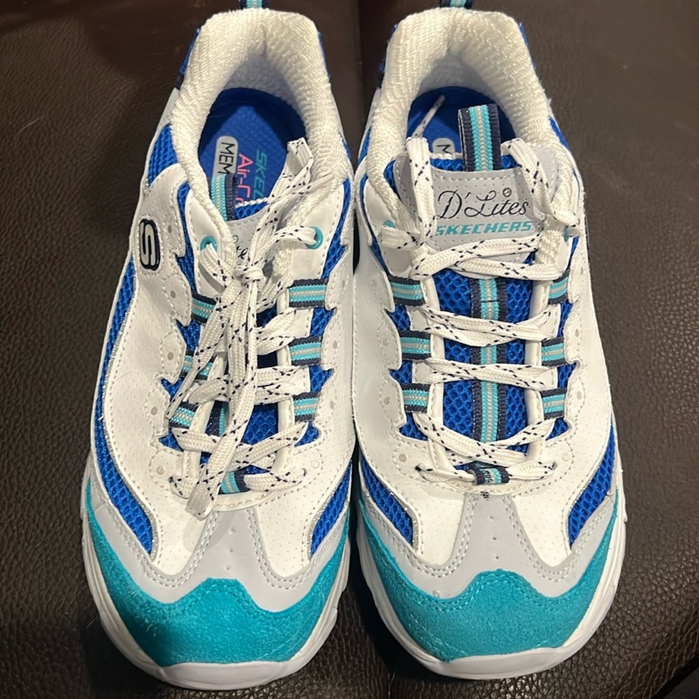 Skechers D’ Lites Second Chance Trainers Womens Retro Sneakers, Size 8 SN13146